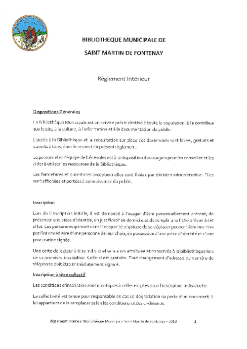 Illustration R�glement int�rieur m�diath�que