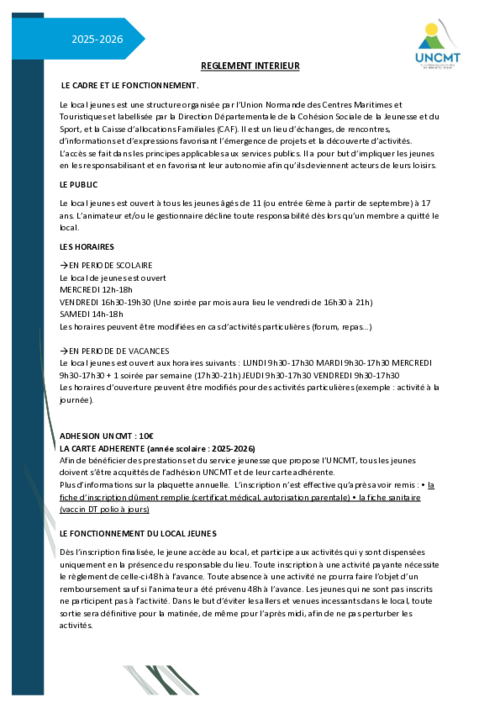 Illustration R�glement int�rieur