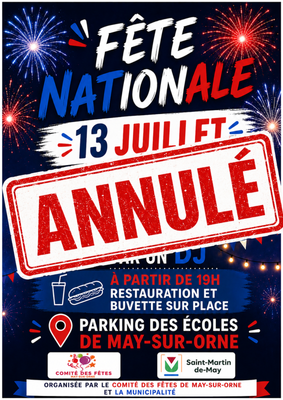 Photo d'illustration ANNULATION F�TE NATIONALE 