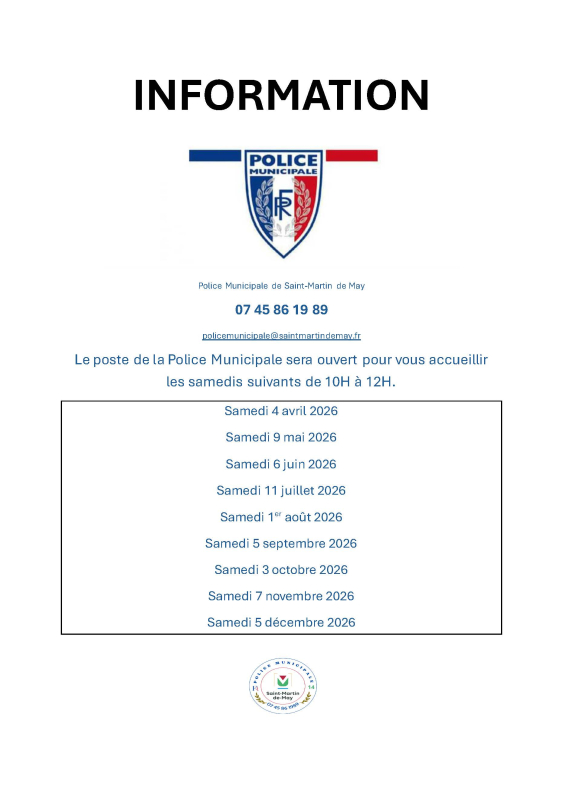 Photo d'illustration Permanences police municipale 